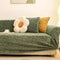 Floral Jacquard Fleece for Warmth Couch Cover