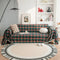 Festive Plaid Color Block Sofa Decoration Couch Cover