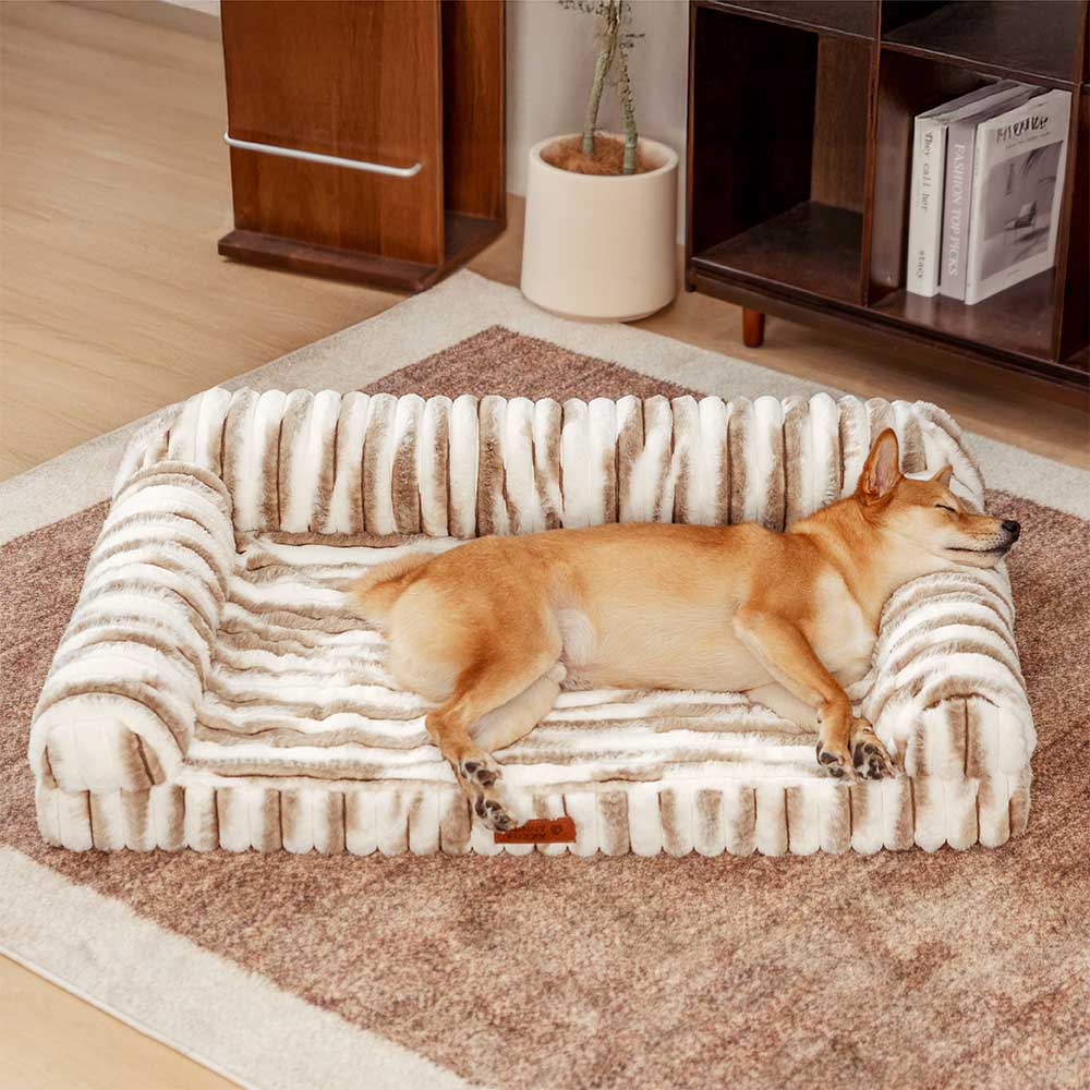 Large Cozy Dog Bed with Foldable Blanket Quilt