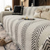 Herringbone Chenille Durable Throw Couch Cover with Seamless Pattern Stitching