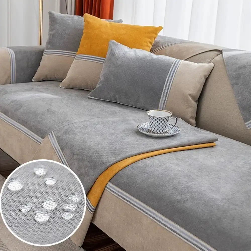 Resistente al agua para todas las estaciones <tc>Color</tc>Funda de sofá antideslizante para mascotas y niños
