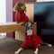 Cable Knit Zipper Collar Dachshund Dog Sweater