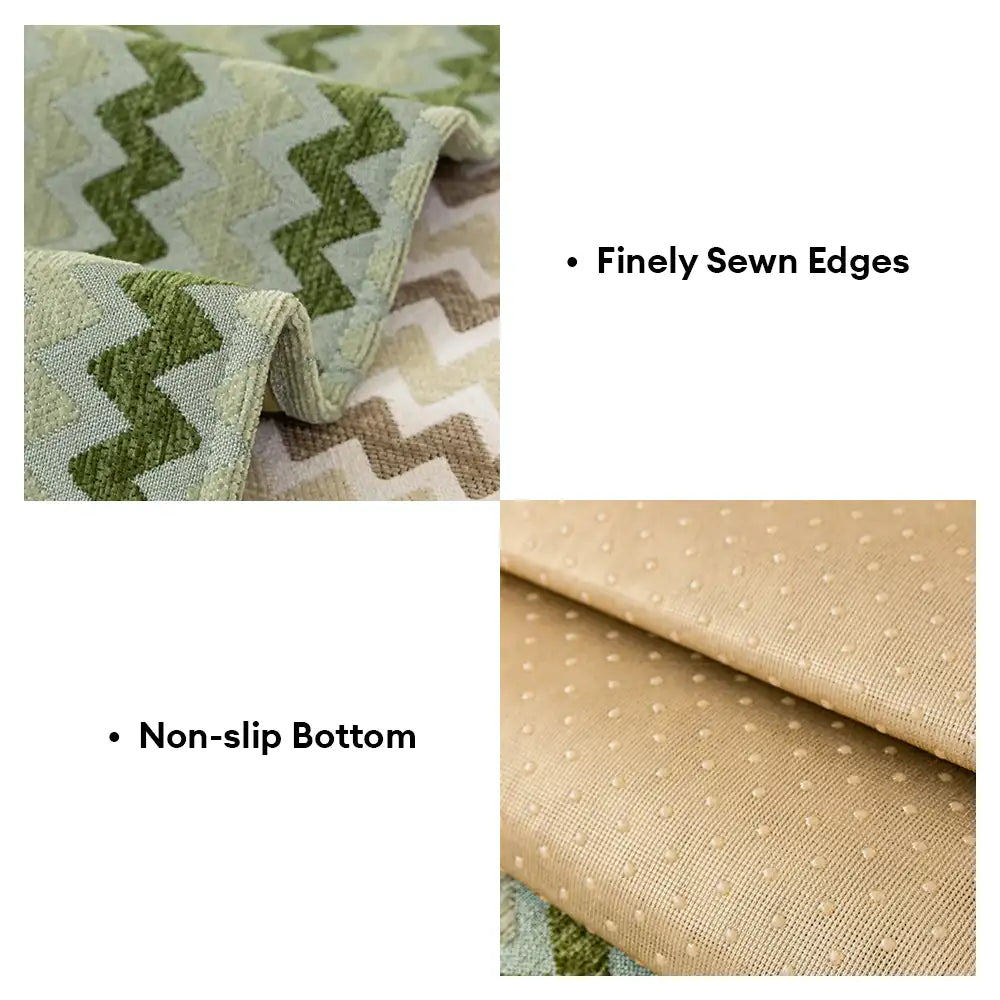 Chenille Art Corrugated Breatable No-Slip Couch Cover Coach