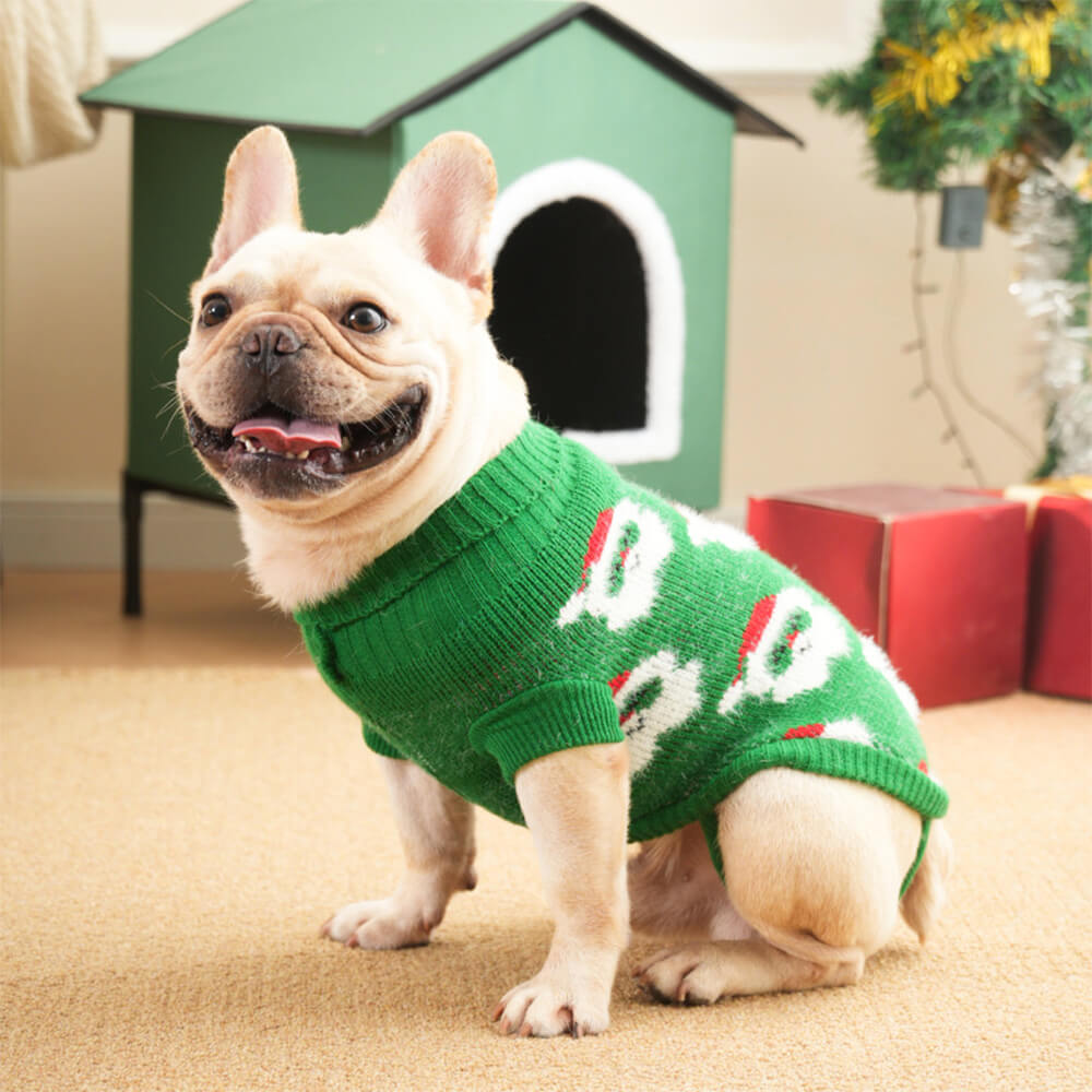 Weihnachts-Rollkragenpullover für Hunde, passender Pullover für Hunde und Besitzer