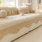 Chenille Art Corrugated Breatable No-Slip Couch Cover Coach