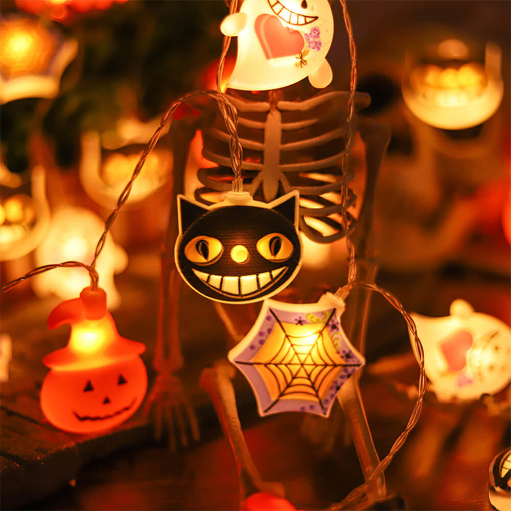 Halloween Pumpkin Ghost Decorative Light LED String Light