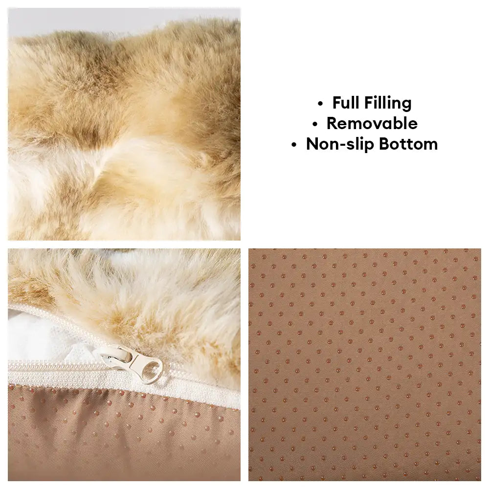 Jungle Secret Tie-Dye Plush Cozy Dog And Cat Sofa Bed