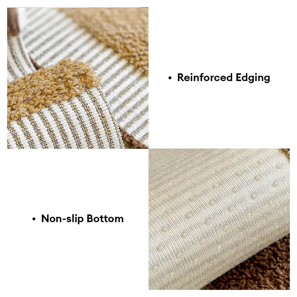 Chenille Art Corrugated Breatable No-Slip Couch Cover Coach