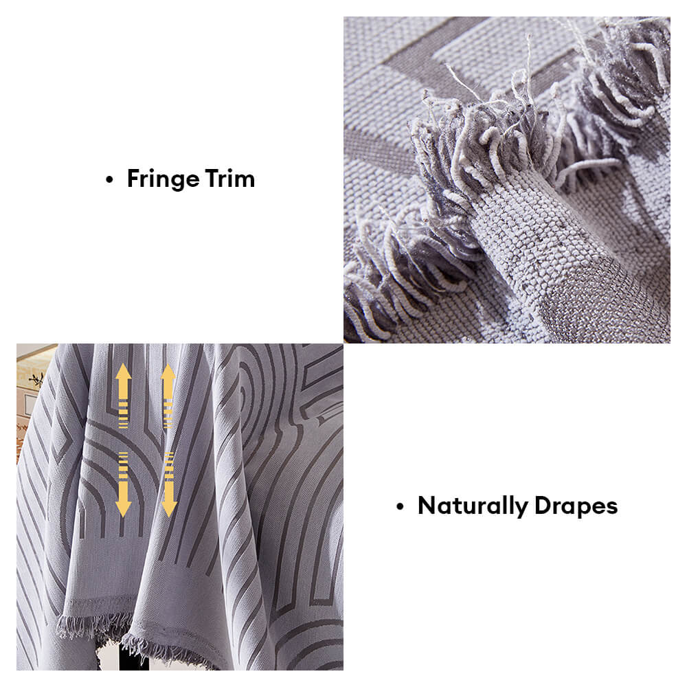 Motif de arco minimalista Tapa de sofá Chenille resistente a los arañazos