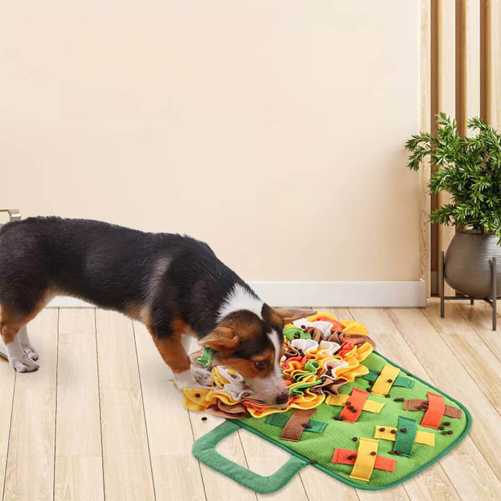 Tapis de reniflage pour animaux de compagnie, en forme de verre à vin, en forme de fleur, pour chien, alimentation lente