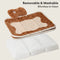 Plush Color-Blocked Creative Bolster Pet Bed