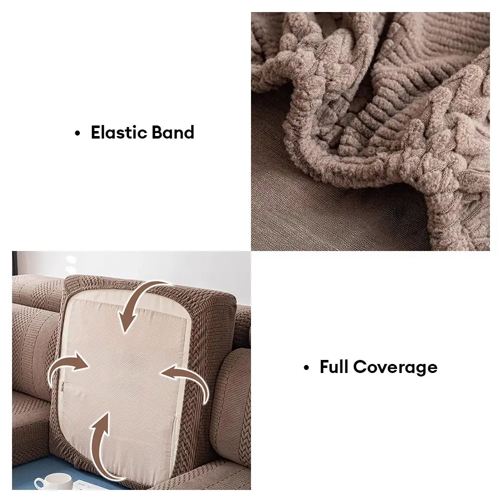 Velera polar Soft Antistatic Protectation Sofá Stretch Cubierta de sofá de envoltura completa