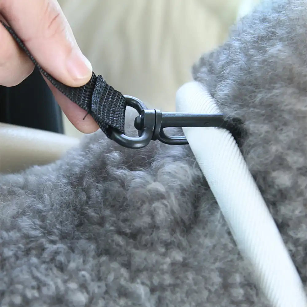 Asiento de auto para mascotas de la consola de mascotas de cuero de forma portátil Faux