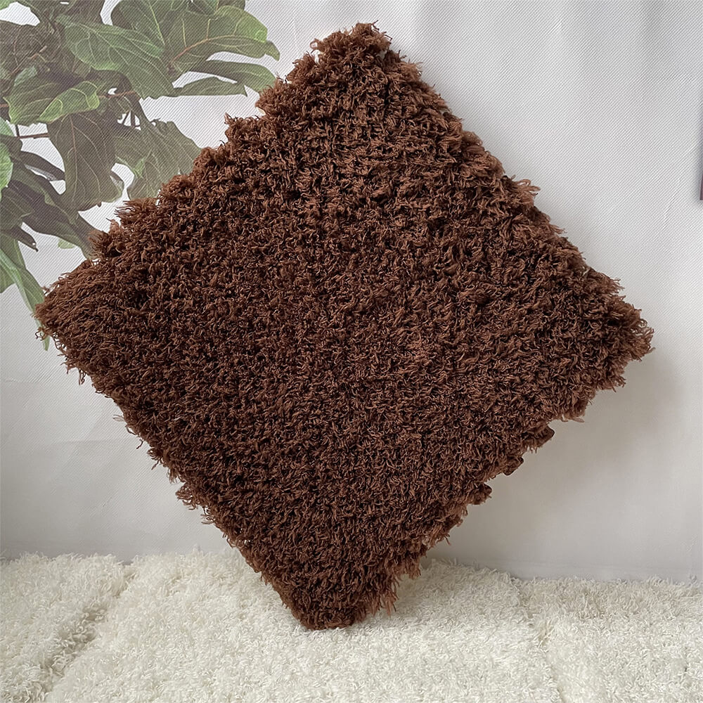 Shaggy Plush Washable Interlocking Home Area Rug Tiles