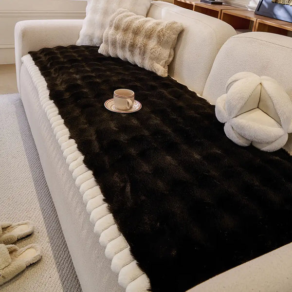 Herringbone chenille elegante decoración de sofá transpirable cubierta de sofá sin deslizamiento