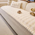 Soft Faux Rabbit Plush Thick Skin-Friendly Non-Slip Couch Cover
