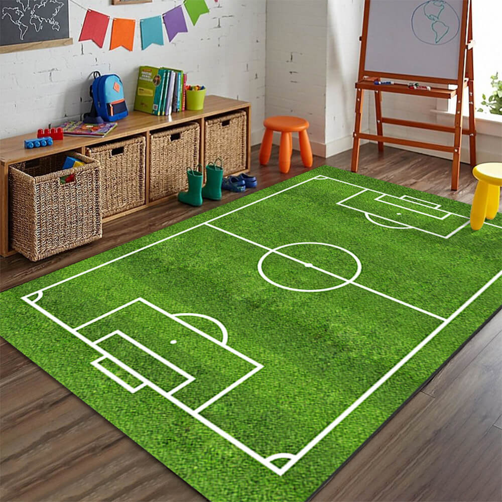 Tapis de décoration intérieure antidérapant et résistant aux rayures de la série Sports