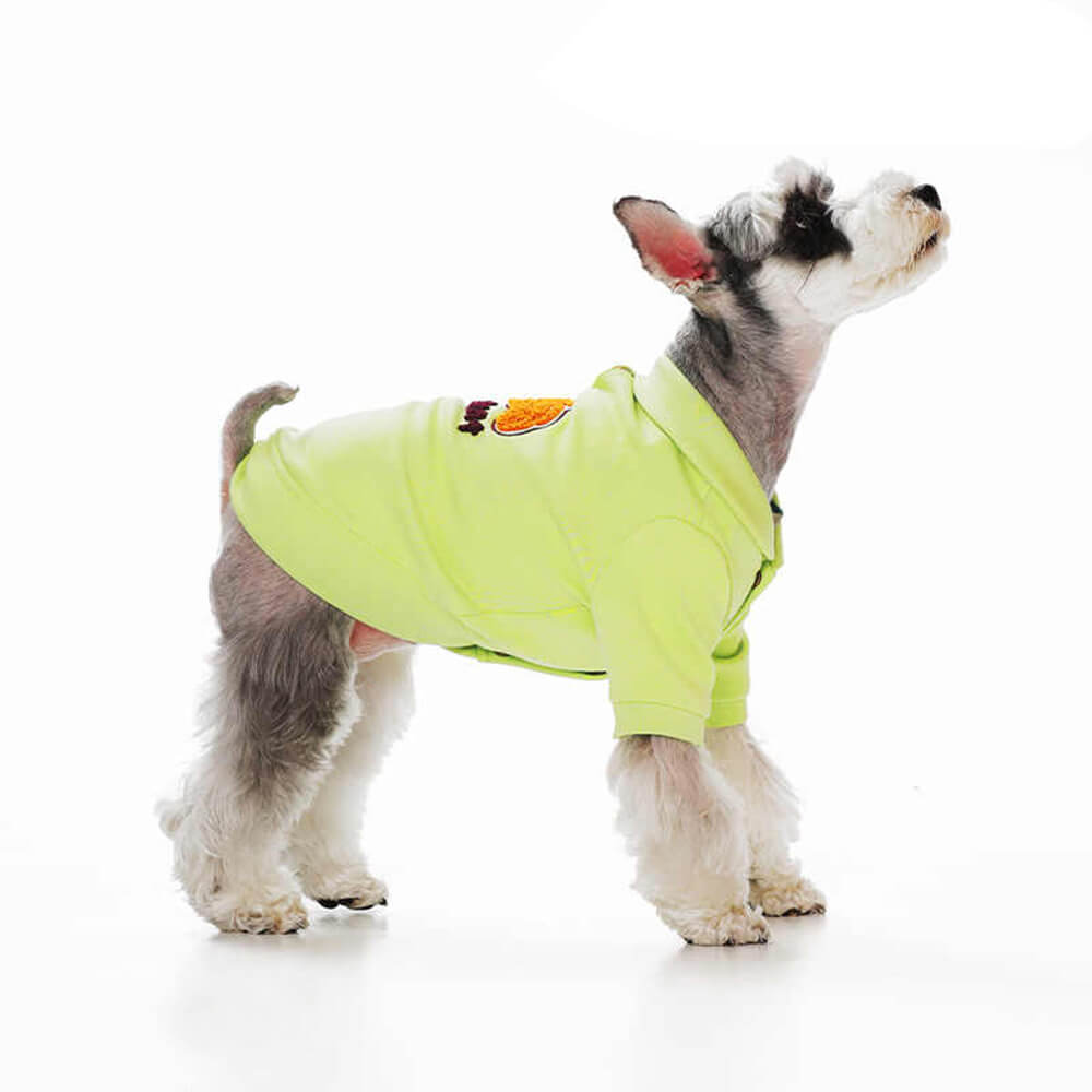 Stylish Warm Thick Elastic Button Dog Sweatshirt Coat