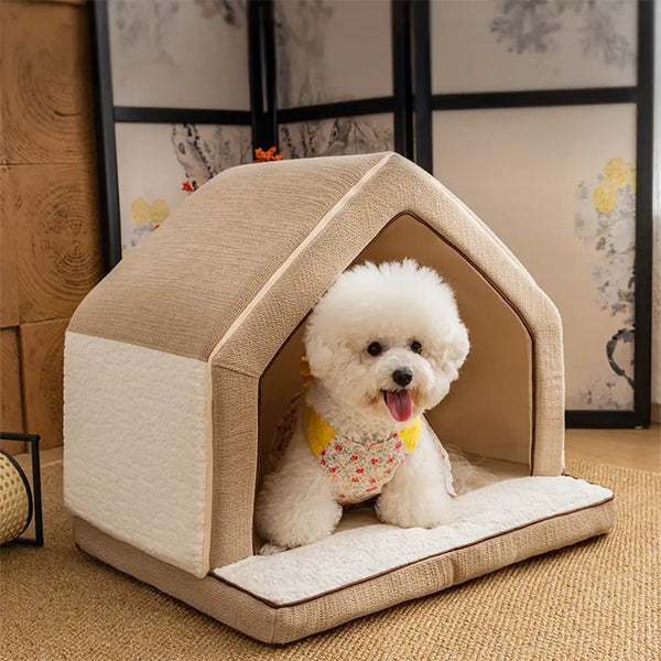 Warming Full Sponge Durable Scratch-Resistant Dog House - SnuggleHome