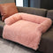 Calming Furniture Protector Dog Bed - Fuzzy Backrest - FUNNYFUZZY