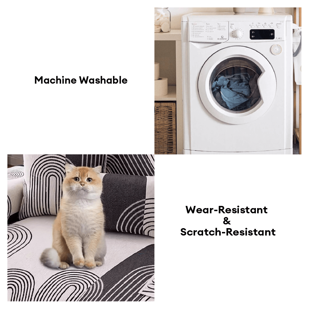 Cubierta del sofá resistente a los arañazos de Chenille Arch Patrón