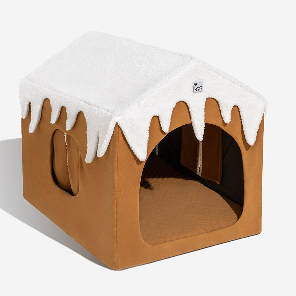 Maison de neige de Noël Chaleur confortable Grande niche pour chien