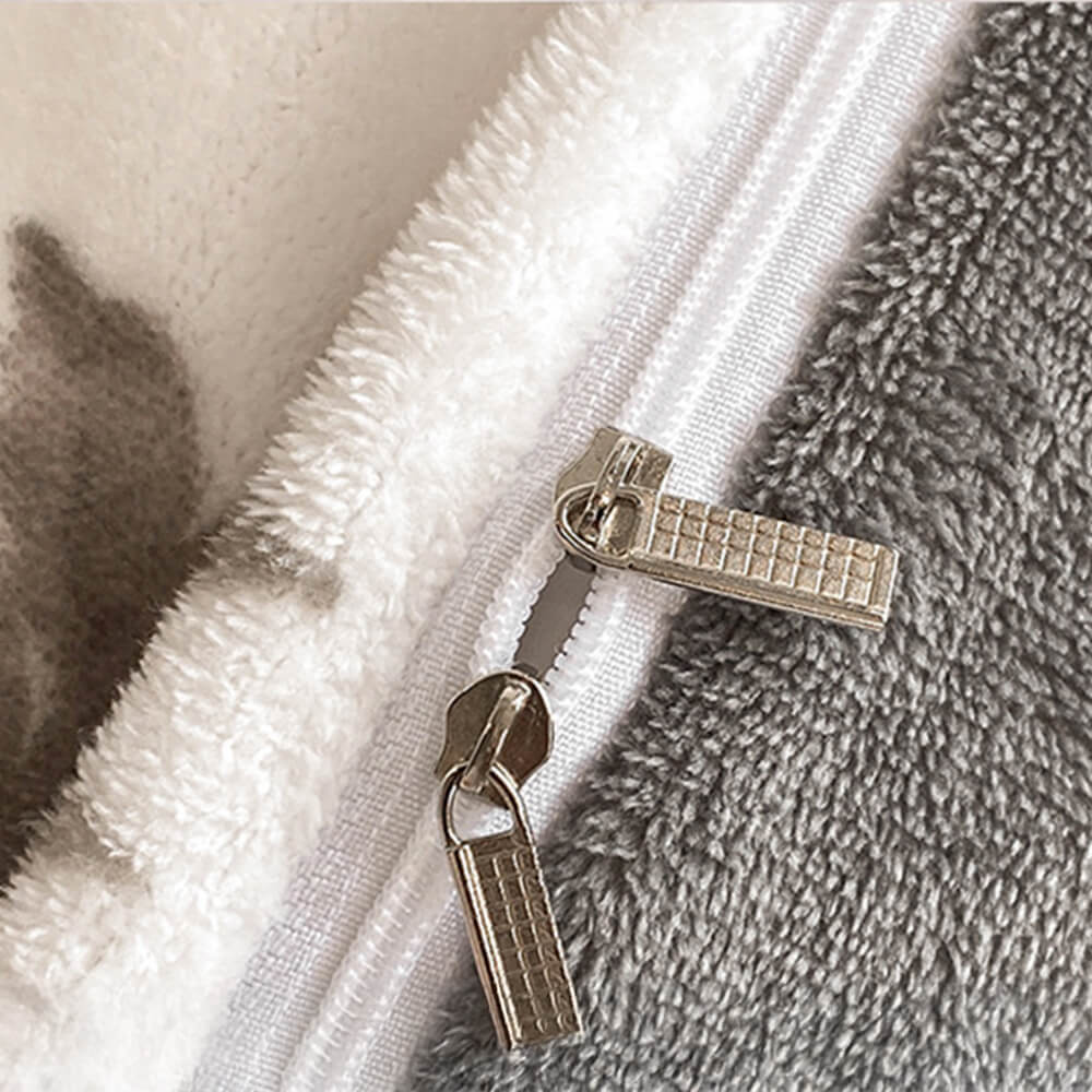 Elegante foglio del letto di calore antistatico in velluto in velluto europeo