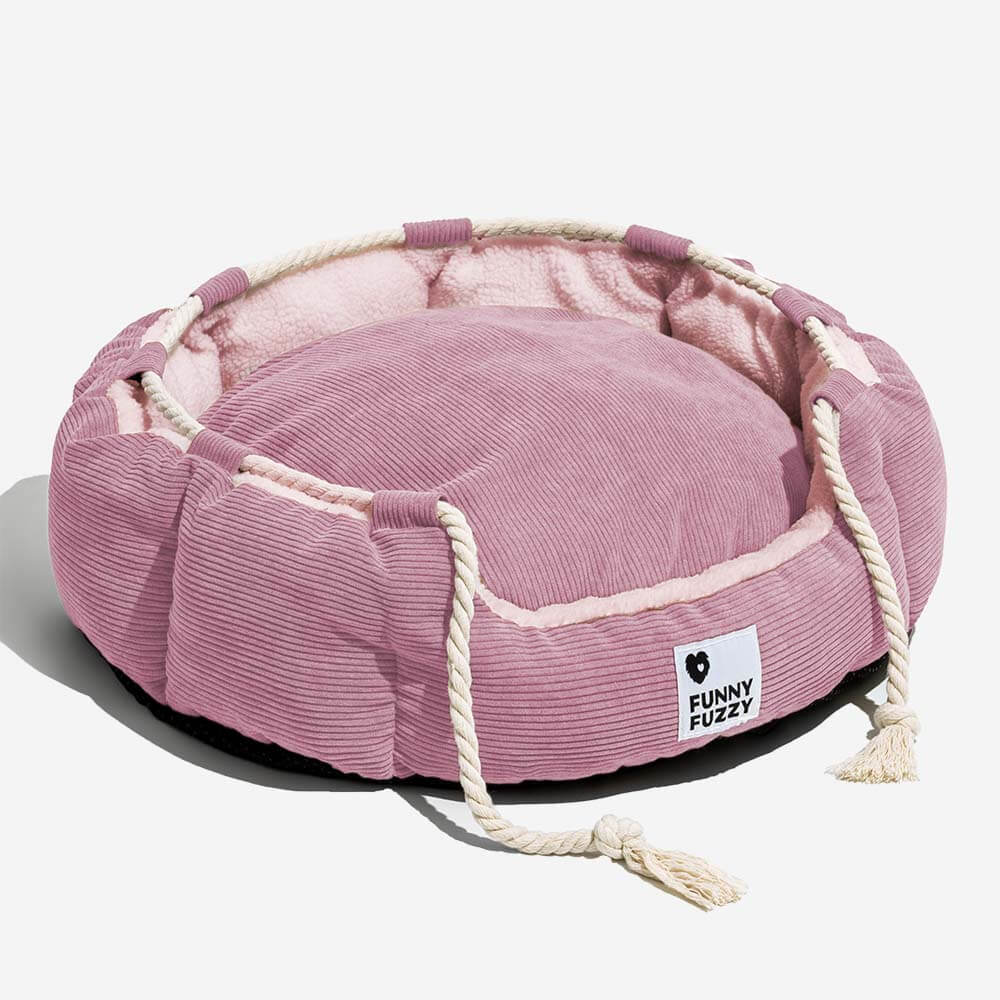 Cama para mascotas con cuerda para tirar, ajustable, resistente a mordeduras, para perros y gatos