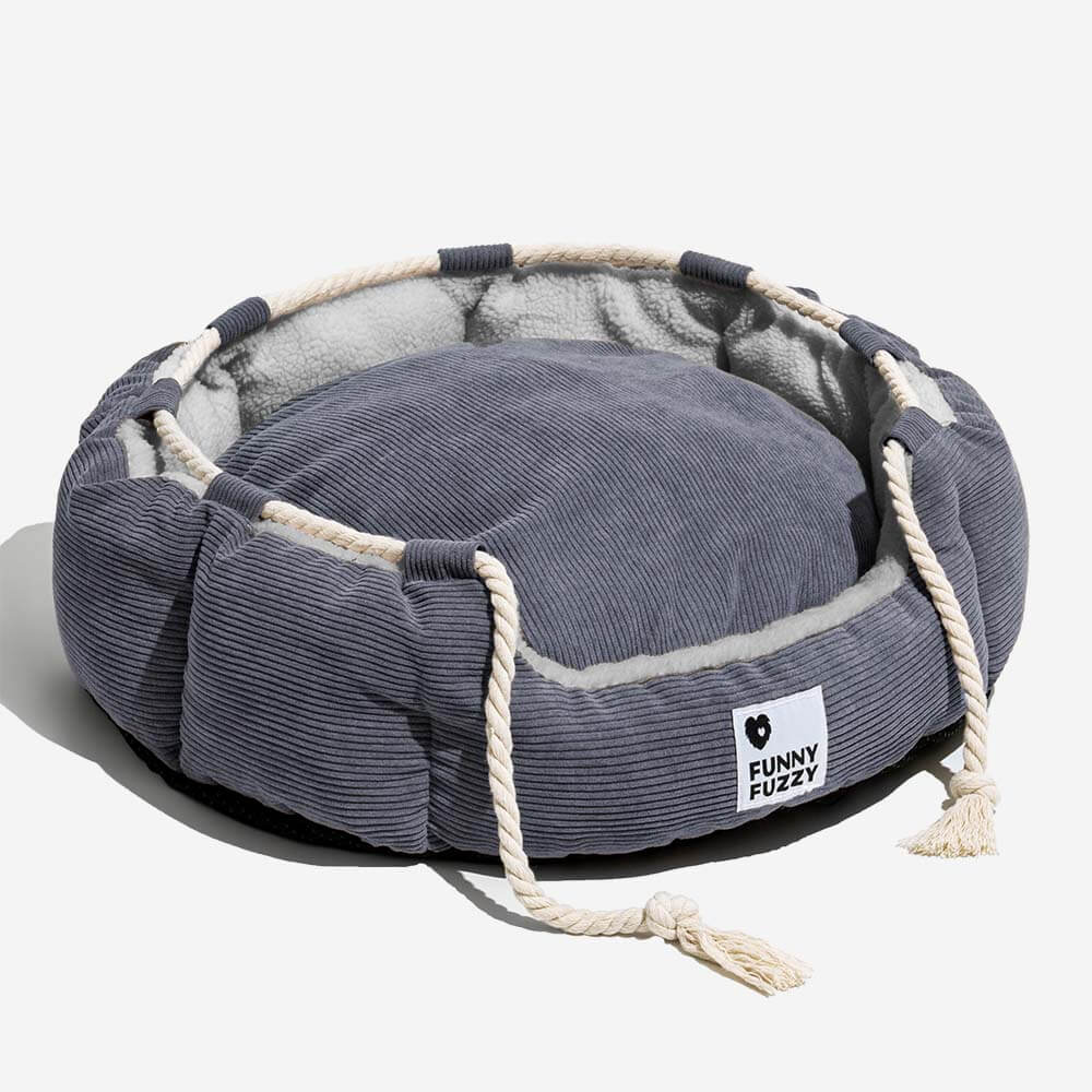 Playful Pull Rope Pet Bed Adjustable Chew-Resistant Dog & Cat Bed