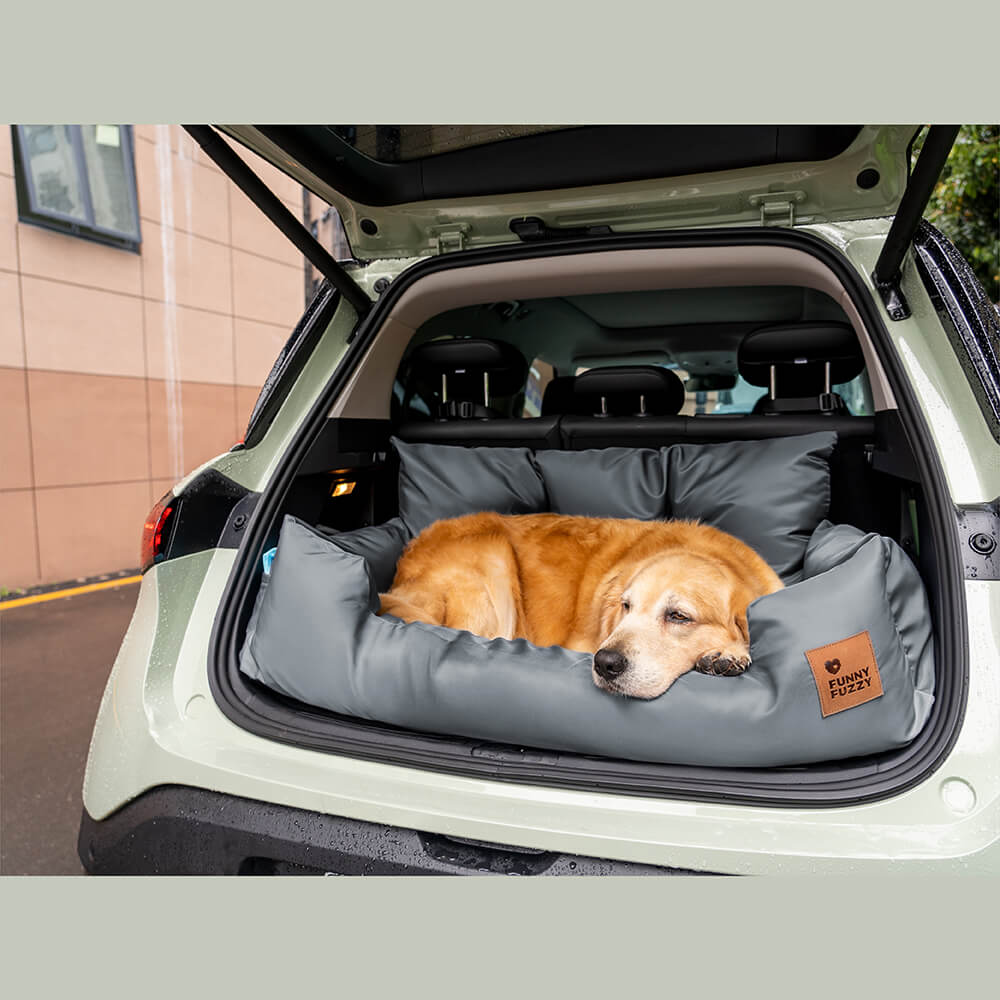 Cama para asiento trasero de coche para perros mediano y grande impermeable de seguridad con refuerzo de viaje