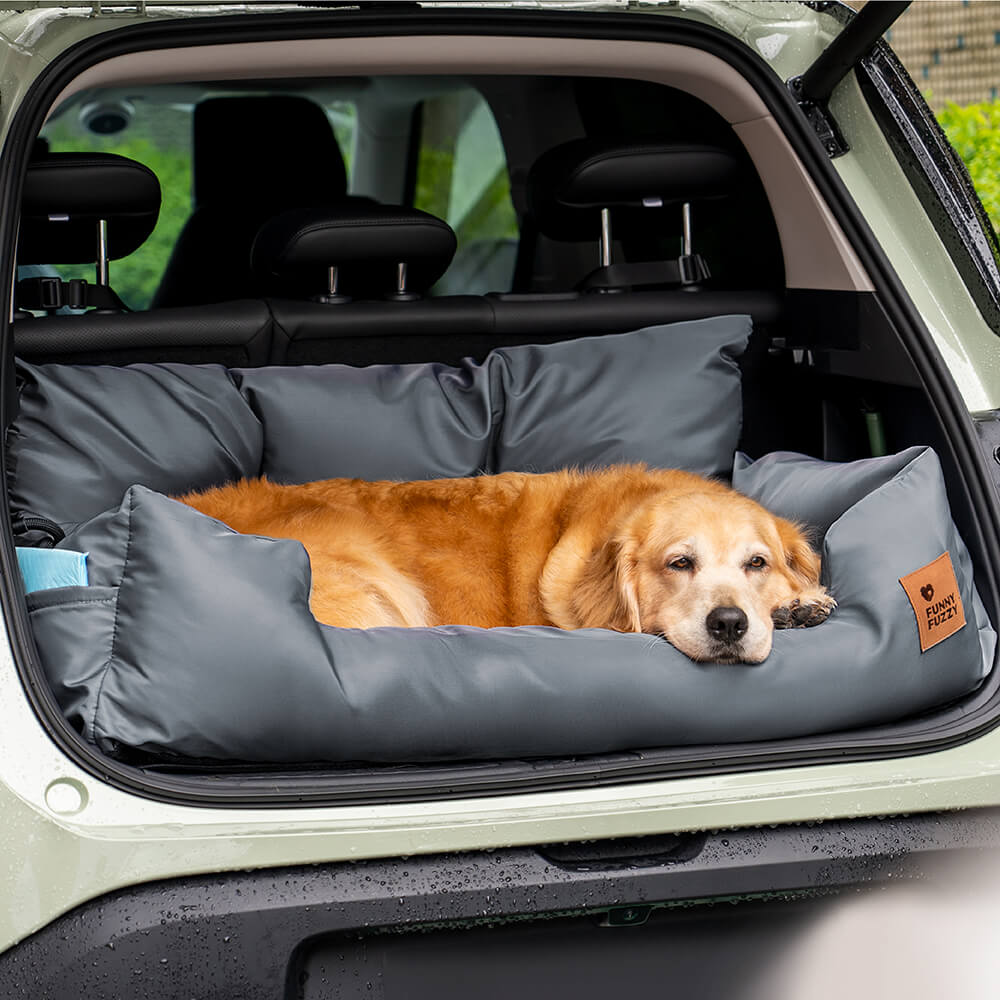 Cama para asiento trasero de coche para perros mediano y grande impermeable de seguridad con refuerzo de viaje