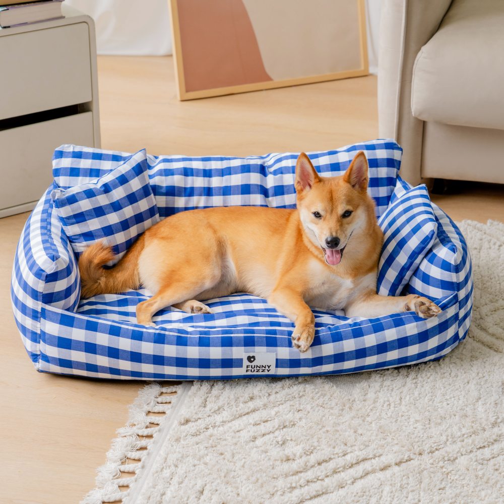 Good Things Cama para perros cómoda y transpirable de lino, sofá cama para mascotas