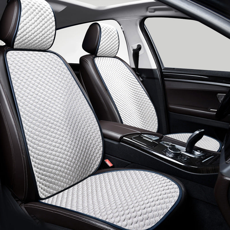 Cubierta protectora para asiento de coche, transpirable, refrescante, de seda de hielo, para asiento de coche delantero