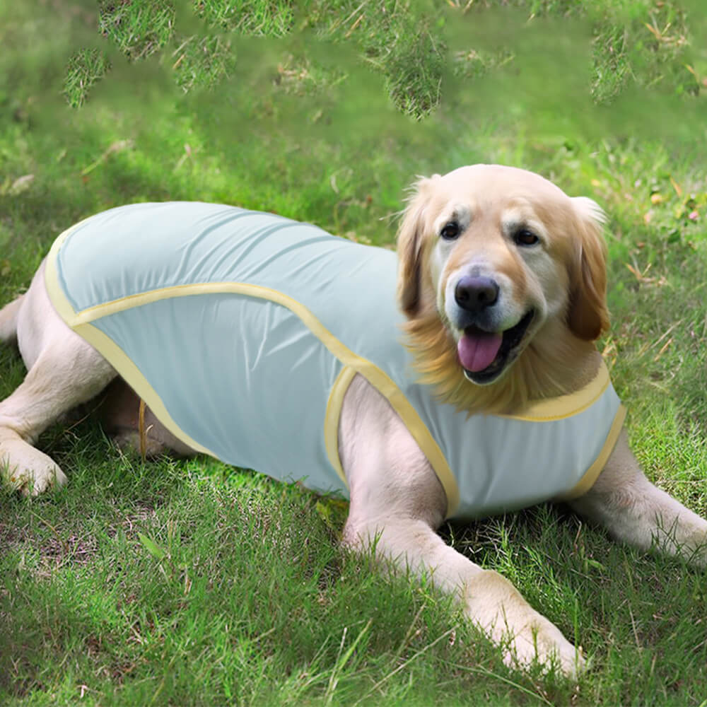 Ropa refrescante para perros con protección solar, chaleco para perros con seda de hielo