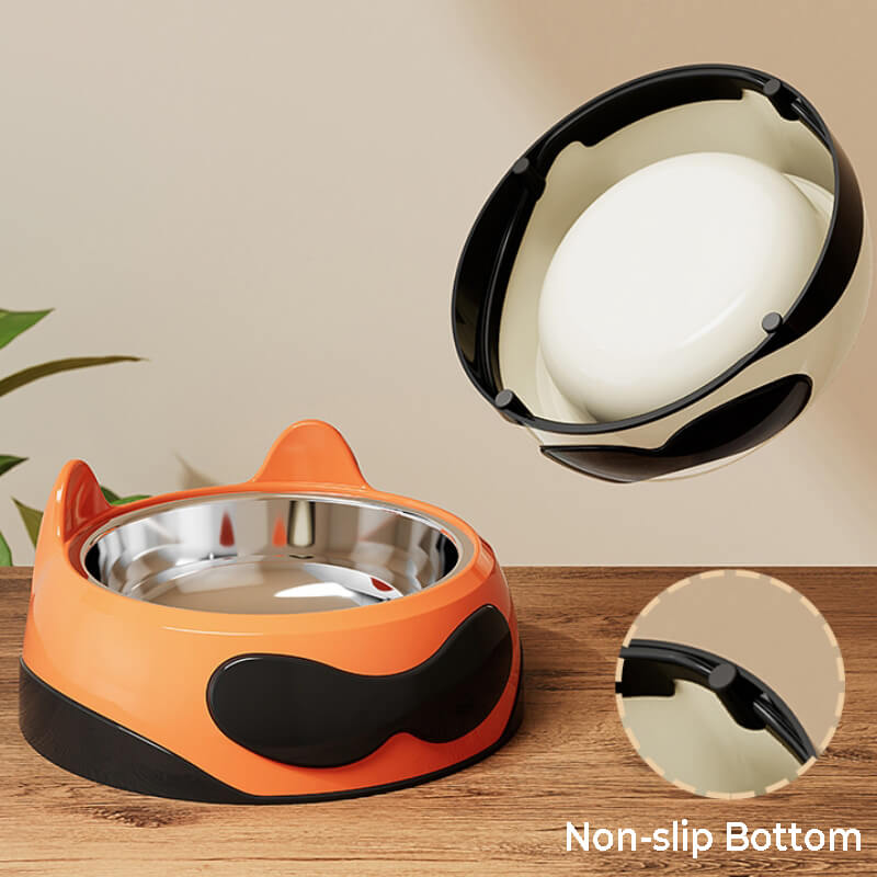 Large Capacity Easy-Clean Pet Bowl with Stainless Steel