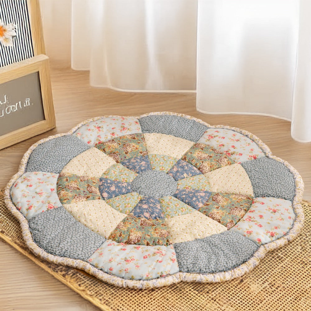 Tapis Pour Animaux De Compagnie Chic Floral En Forme De Grande Fleur