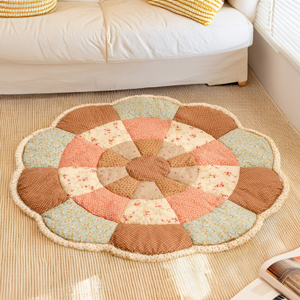 Tapis Pour Animaux De Compagnie Chic Floral En Forme De Grande Fleur