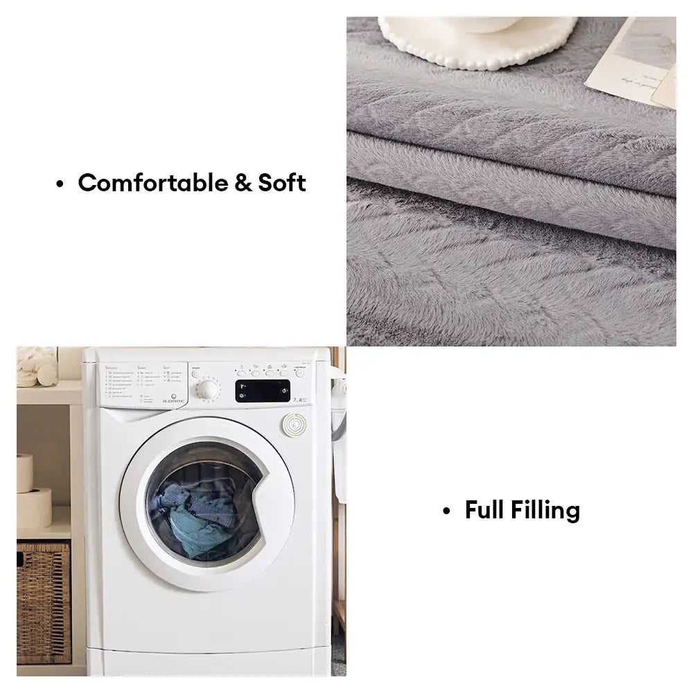 Chenille Art Corrugated Breatable No-Slip Couch Cover Coach