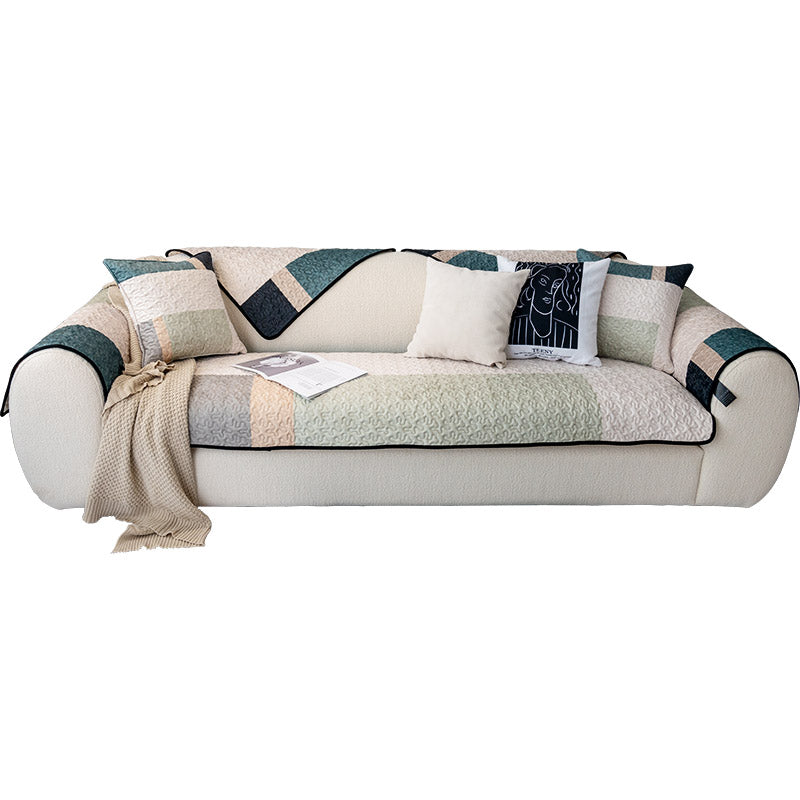 Funda de sofá de algodón de lujo ligera, funda protectora para sofá antiarañazos