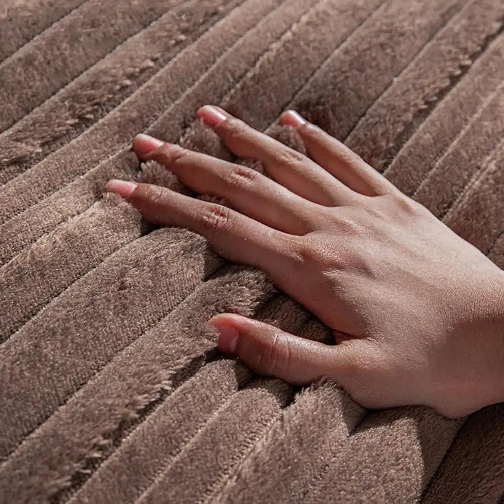 Chenille Art Corrugated Breatable No-Slip Couch Cover Coach