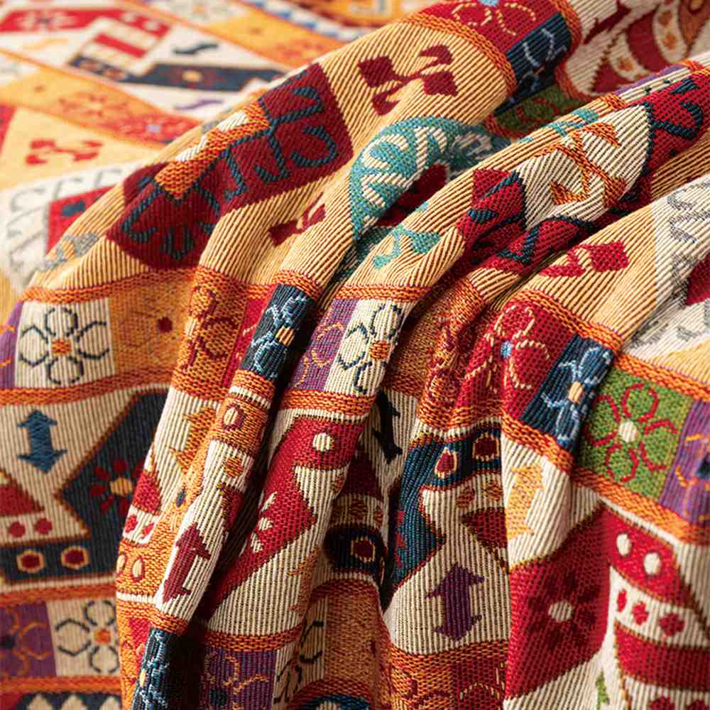 Funda de sofá de manta multifuncional de jacquard marroquí