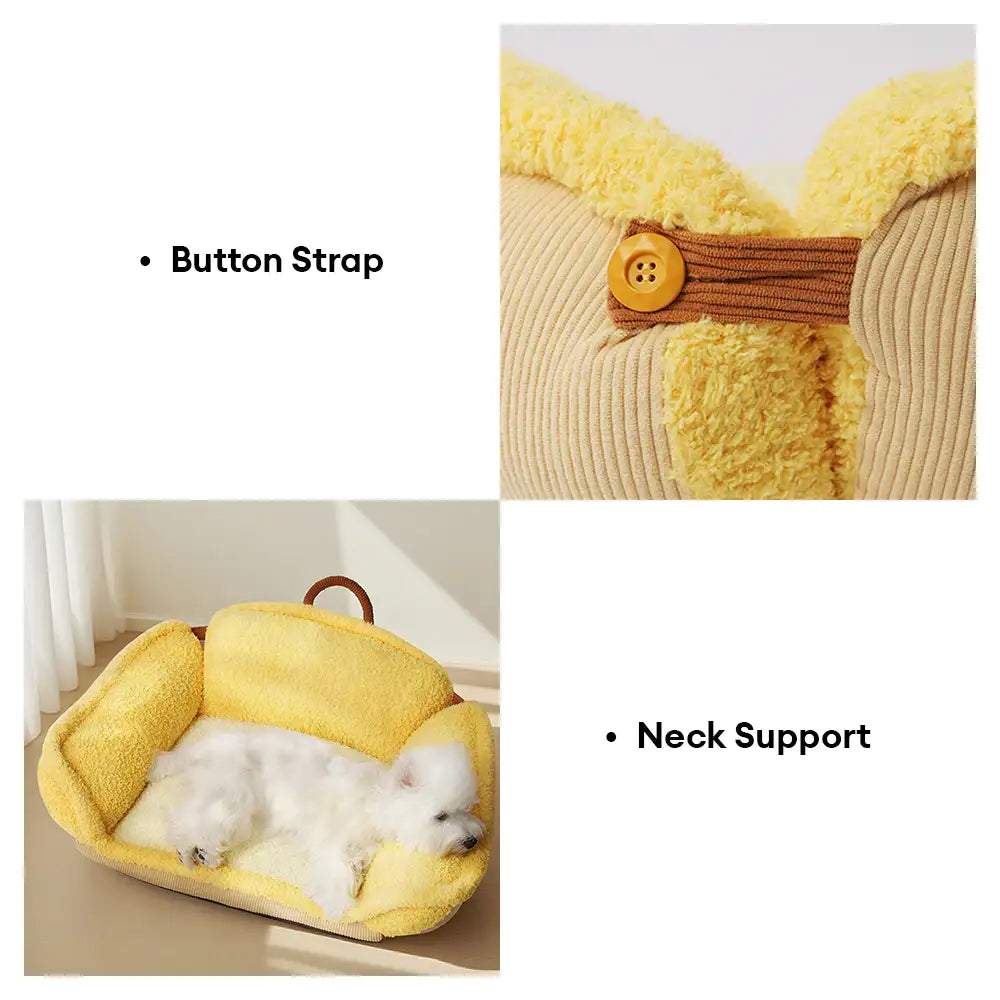 Multifunctional Full Neck Support Deep Sleeping Dog Sofa Bed