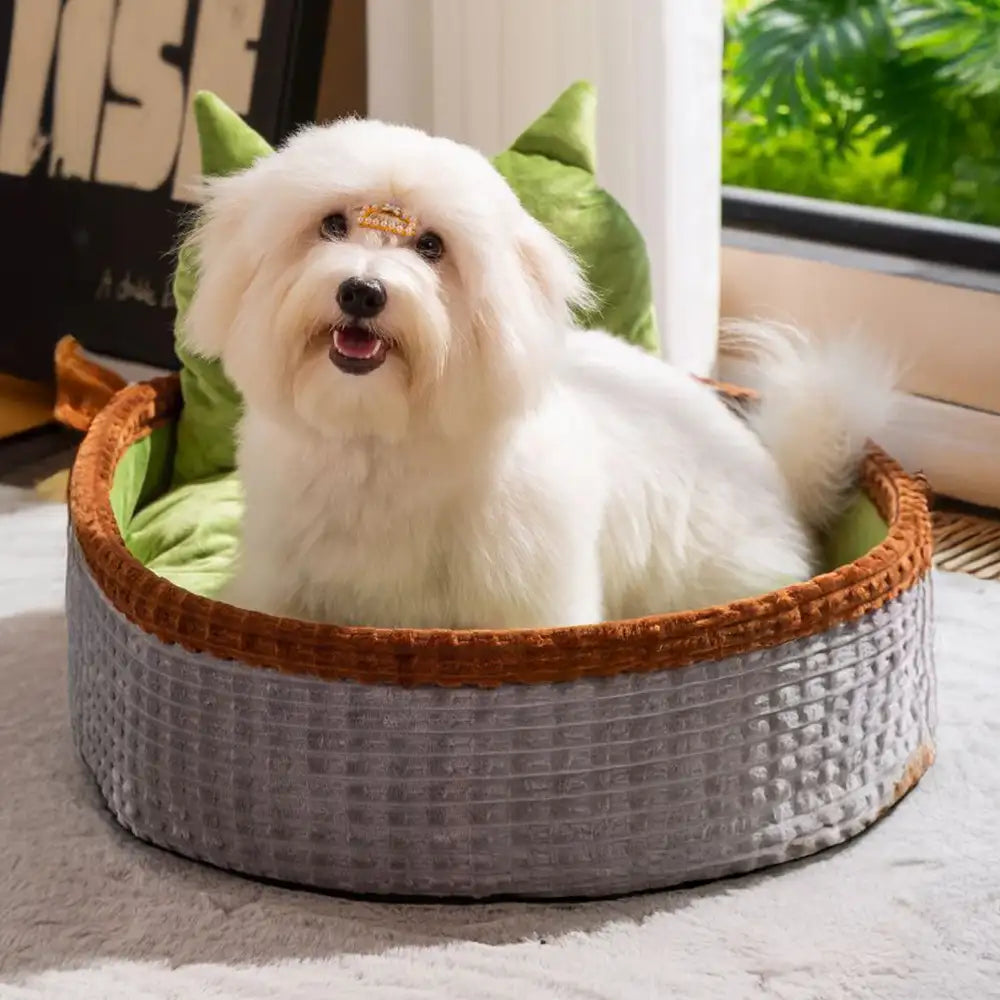 Neck Support Soft Heighten Frame Deep Sleep Pet Lounger Pillow Dog Bed