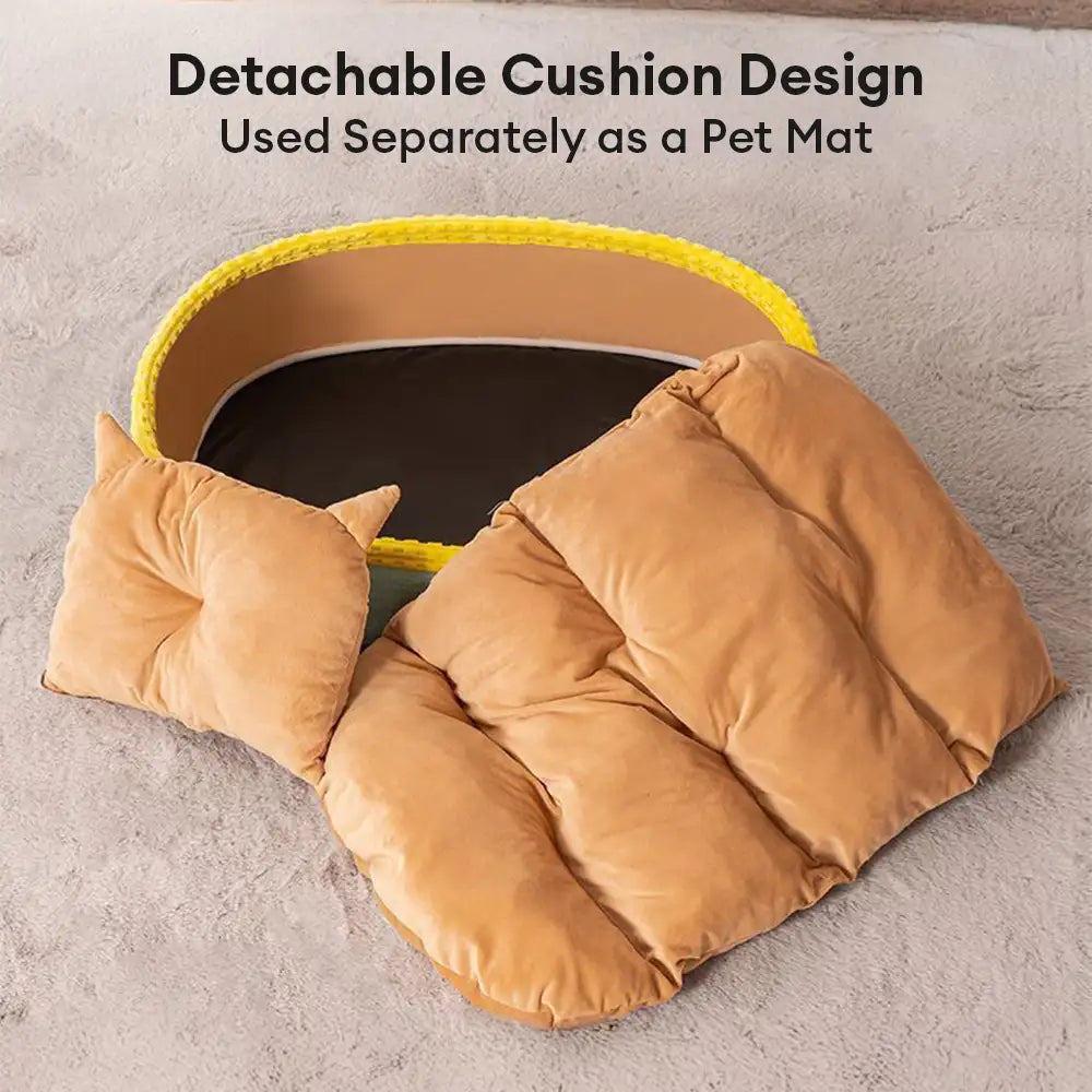 Neck Support Soft Heighten Frame Deep Sleep Pet Lounger Pillow Dog Bed