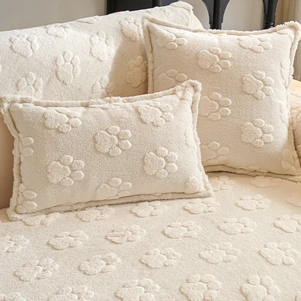 Chenille Art Corrugated Breatable No-Slip Couch Cover Coach