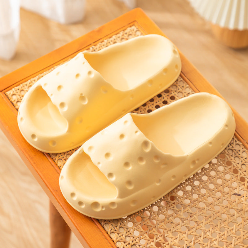 Cheese Cloud Sandalias antideslizantes suaves Zapatillas de casa Juguetes para masticar para perros