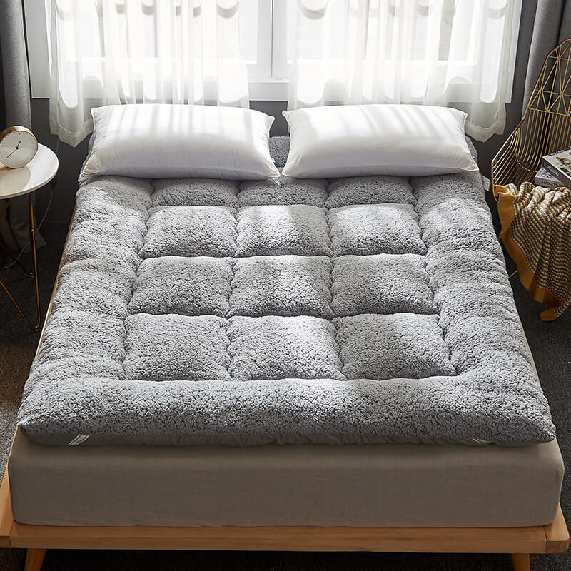 Large Cozy Lambswool Human Pet Cushion Bed