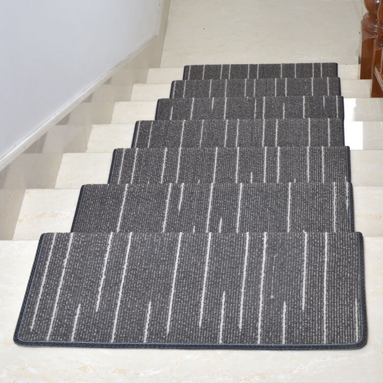 Silent Polypropylene Non-Slip Stair Treads with Self-Adhesive Backing