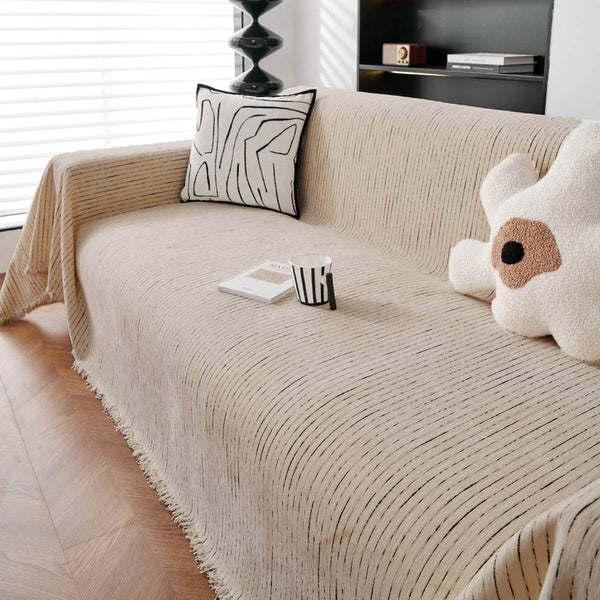 Soft Línea Chenille All-Season Sofá Protección duradera Cubierta de sofá de lanzamiento