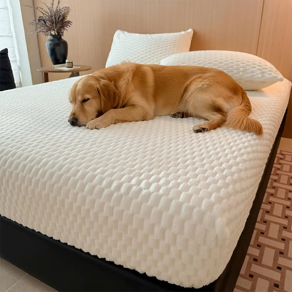 Coperchio di materasso in velluto caldo in velluto caldo in rilievo barocco